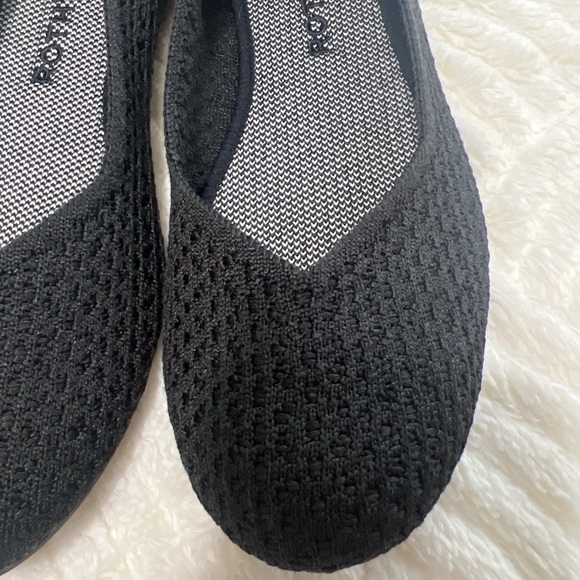 Rothy’s The Flat Honeycomb Knit Black Women’s Size 8 EUC Washable Flats - Picture 5 of 9